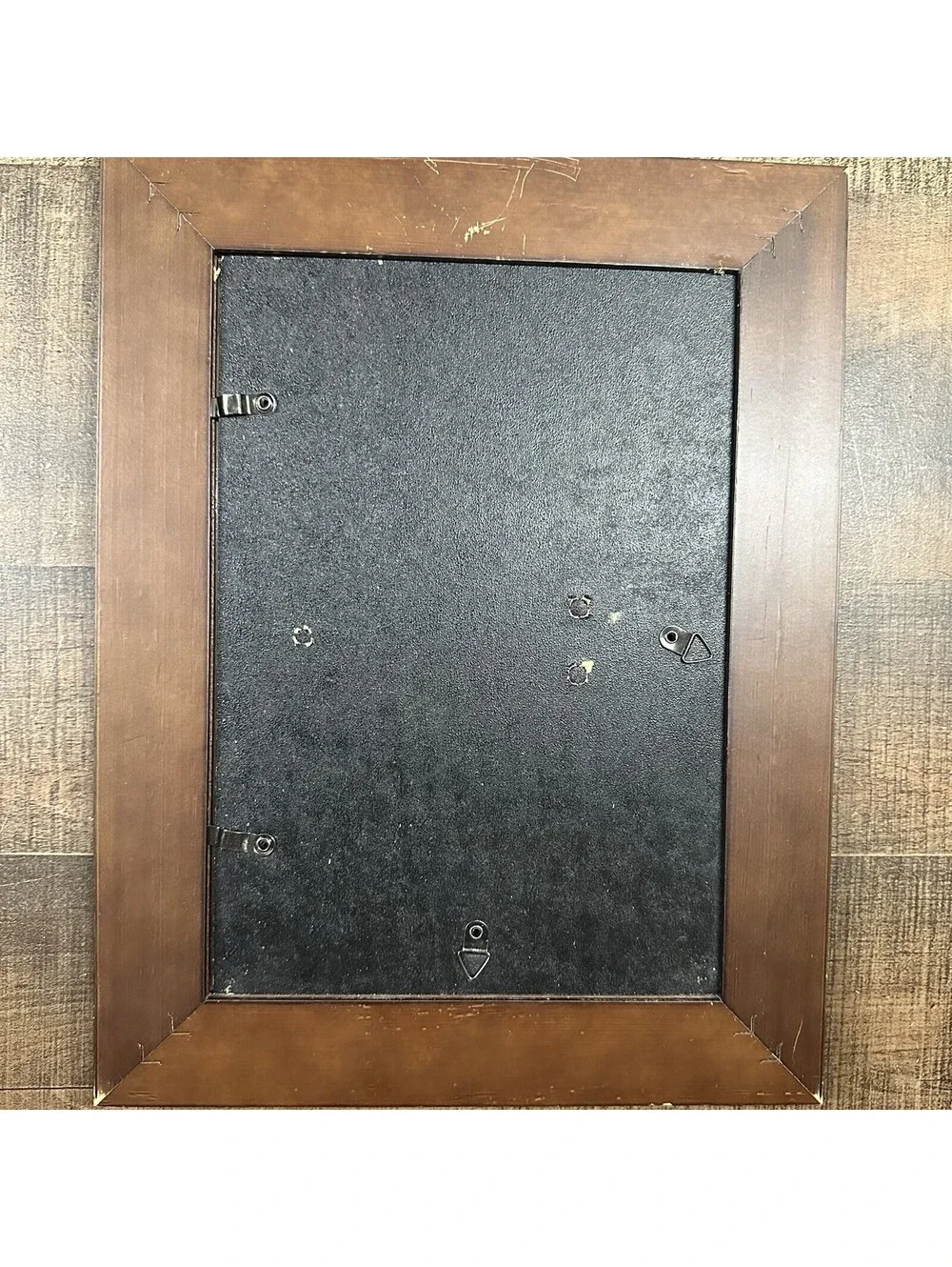 Vintage Dark Wood 8x10 Picture Frame Rustic Brown Wooden Photo Frame Glass Front